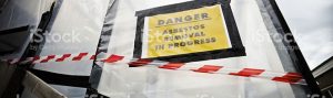 danger asbestos removal sign RDS Environmental Colorado